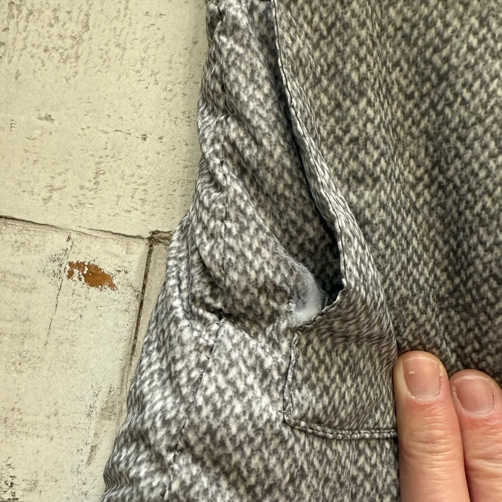 Gray Winter Coat with Faux Fur Hood Long Length - Picture 14 of 14